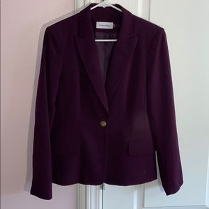CALVIN KLEIN Burgundy Long Sleeve Jacket